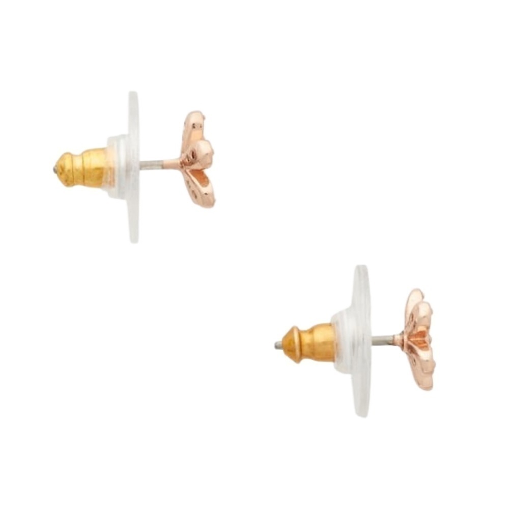 KATE SPADE • Rose Gold Gleaming Gardenia Flower Earrings - Picture 3 of 4